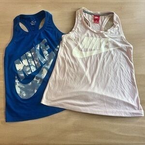 Nike Workout Tank Top Lot of 2 - Size Small - Pink and Blue